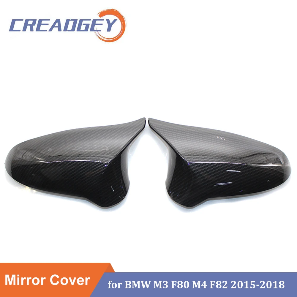 

A Pair Rearview Mirror Cover Cap Side Wing For BMW M3 F80 M4 F82 F83 M2 F87 2015~2018 Carbon Fiber Patton Car Accessories