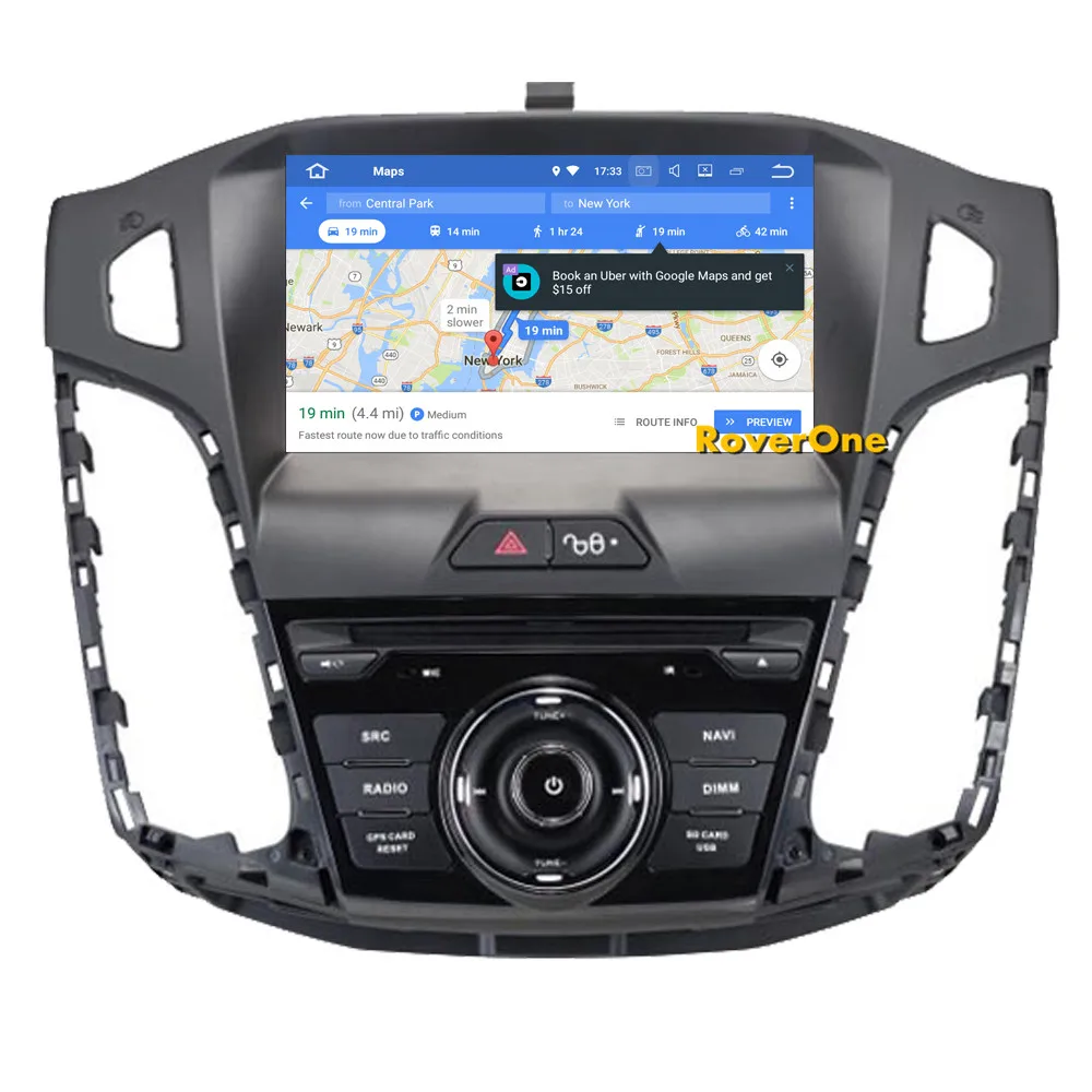 Автомагнитола RoverOne DVD gps для Ford Focus 3 2012 2013 Android 9,0 Восьмиядерный сенсорный экран мультимедийный плеер головное устройство