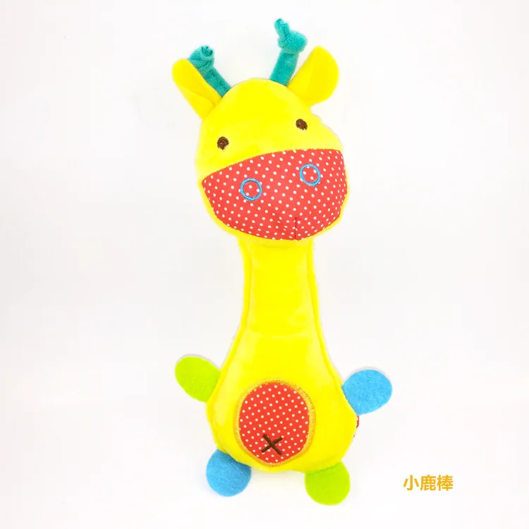 Deer Rod Детская игрушка-погремушка в виде животных для новорожденных - Цвет: Deer Rod