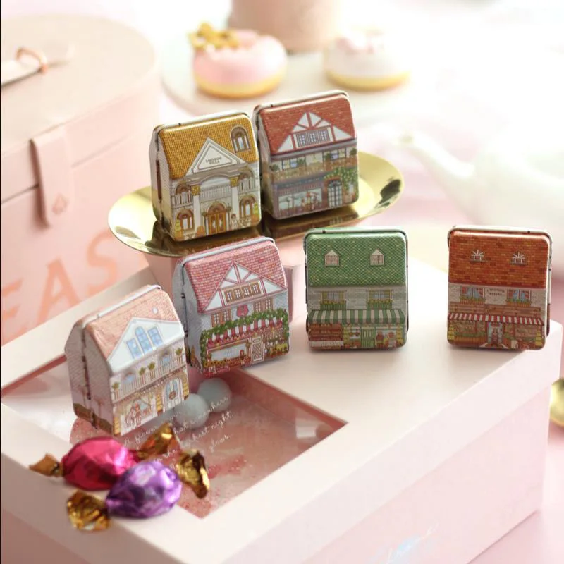 

30% off--20Pcs Small Metal House Wedding Candy Box Iron Box Baby Shower Birthday Favors Box Gift Bag Christmas Gift Decor