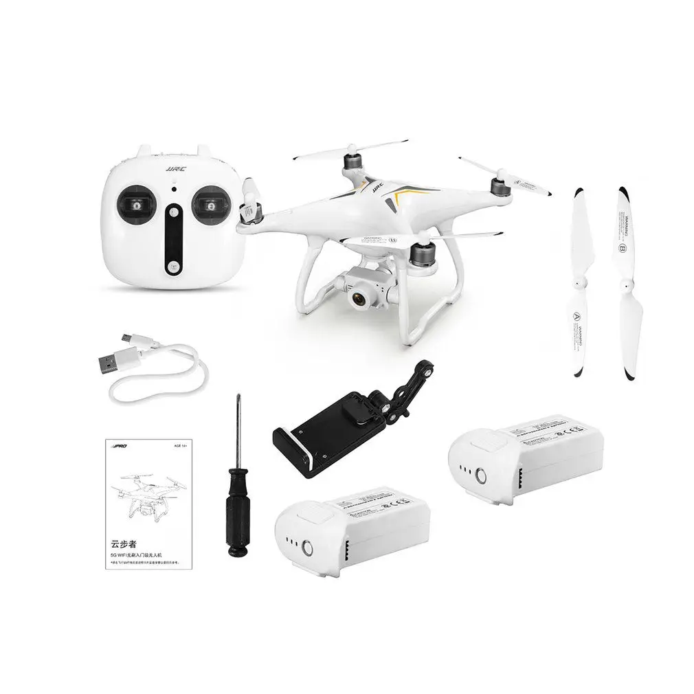 JJR/C X6 5G WiFi FPV gps Дрон на ру игрушки 1080P широкоугольная HD камера селфи бесщеточный следим за мной для квадрокоптера детские игрушки подарки - Цвет: 2 batterry