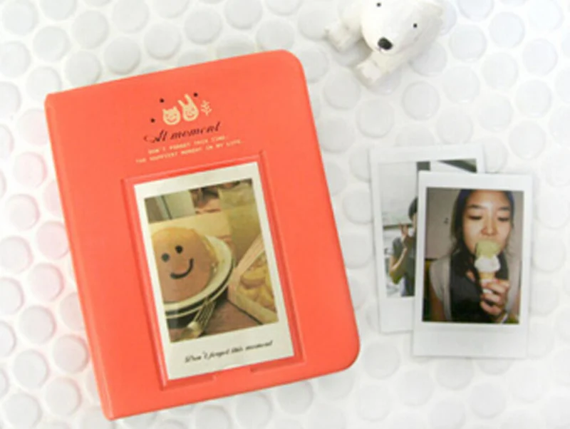 Пленка для Instax Mini 8 фотоальбом кусочки монет мульти-Цвет 3 дюймов Мини Винтаж альбом для фотоаппарата Instax Фото хранения Чехол Скрап Бумага