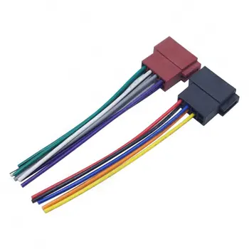 

1 Pairs Universal Car Stereo Female ISO- Radio Plug Adapter Wiring Cable Stereo Harness Modified Tail Line