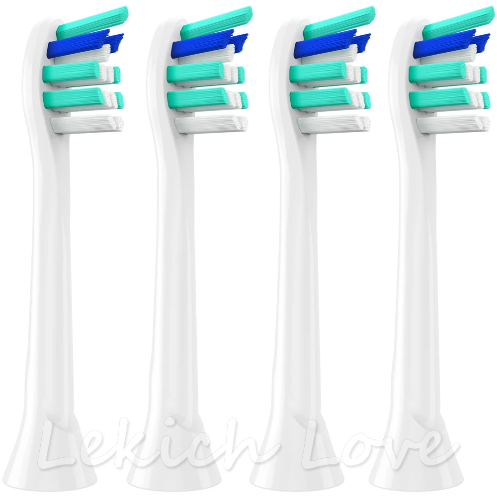 4 шт сменные насадки для зубной щетки Philips Sonicare 2 серии hx6232 Philips Diamond Clean Sonicare Flexcare - Цвет: Model One