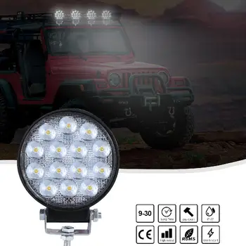 

4 inch Off-road Round Car LED Work Light Super Slim 140W 6000K Spotlight Driving Fog Lights IP67 Waterproof Fog Lamp