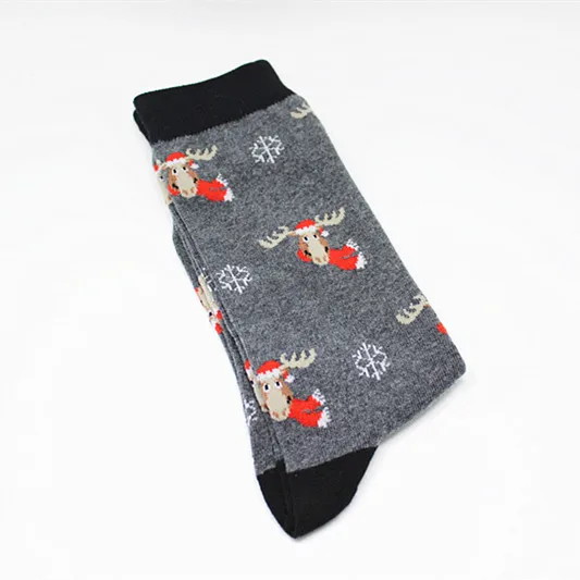 Cotton Socks Men's Fashion Europe and Popular Harajuku Style Christmas funny Stockings Image Series gifts for men