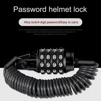 

Motorcycle helmet lock anti-theft lock bicycle password lock portable