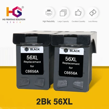 

QSYRAINBOW 2pcs Compatible Ink Cartridge replacement for HP56XL FOR PSC 4200 1110 1210 1215 1219 1340 1350 2210 2420 printer