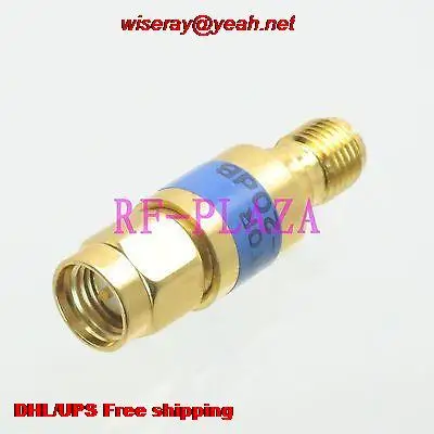 

DHL/EMS 30pcs Attenuator 2W 2 Watts 20dB SMA male to female DC-6.0GHZ 50Ohm gold coaxial Power-attenuator-A6