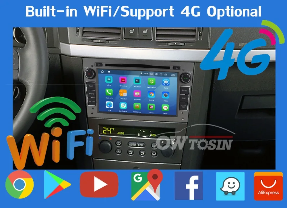 Excellent 4GB RAM Android 9.0 USBX5 Car DVD for Opel Antara Astra H G Combo Corsa Zafira B Vectra C D Meriva Vivaro Tigra Car Radio GPS 15