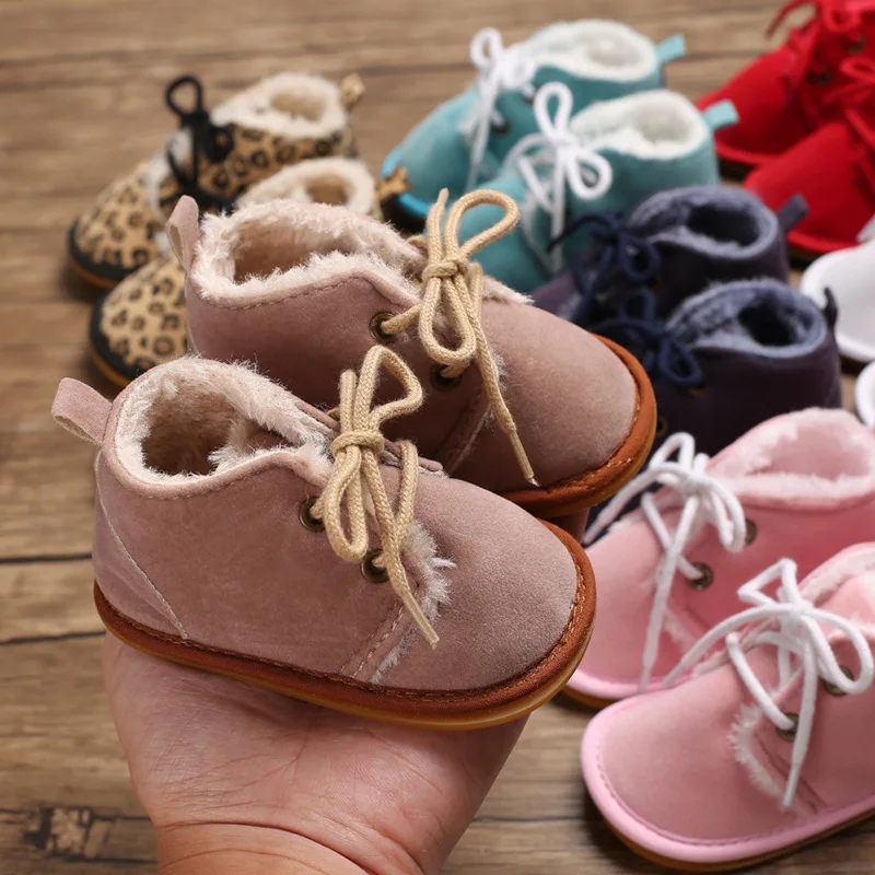 Unisex Toddler Shoes Boy Soles Thicken Babies Shoes for Baby Girl Cotton Fabric Winter Newborn Infant Baby Girl Boots