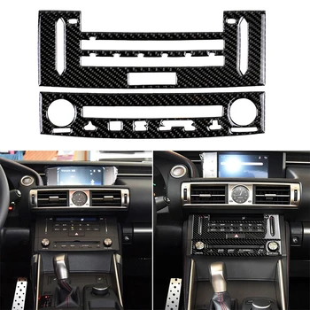 

For Lexus IS250 IS350 2014 -2018 Car Carbon Fiber Sticker Center Console CD Panel Cover Trim Stickers