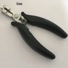 1 шт. черная ручка 4 мм паз плоский тип плоскогубцы зажим для изготовления плоских наконечников Предварительно Связанные волосы расширение