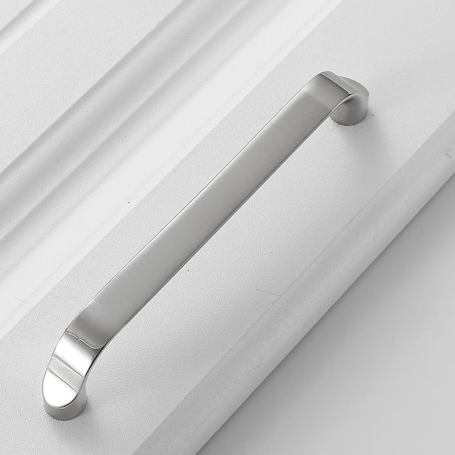 Kitchen Cabinet Handles Silver  Door Handles Kitchen Cupboard - Modern  Door Handles - Aliexpress