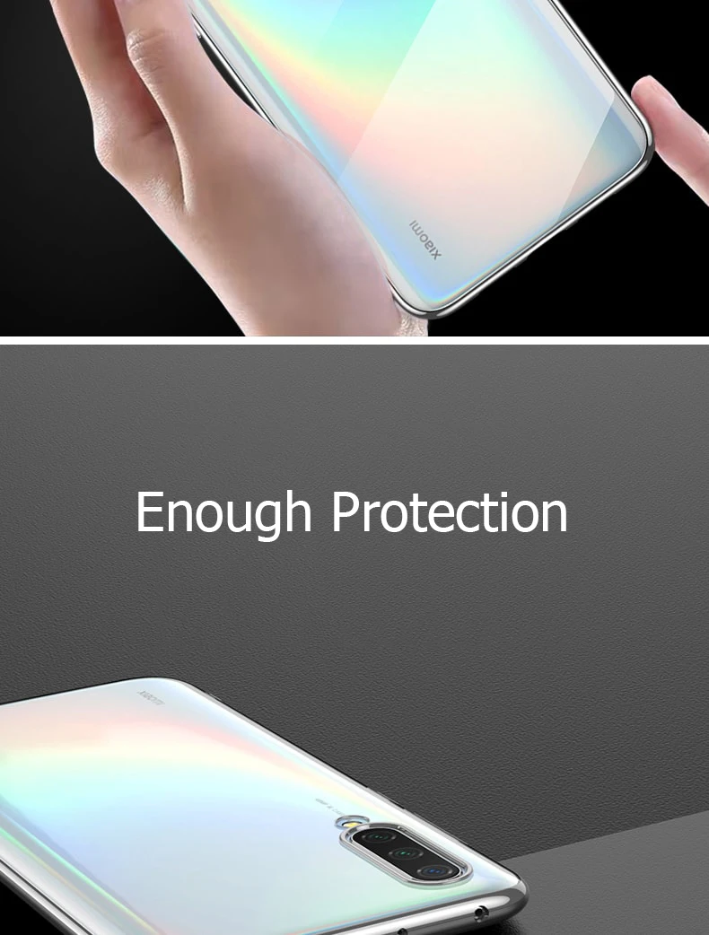 Прозрачный силиконовый чехол с покрытием для Xiaomi Mi 9 9T SE CC9 CC9e A3 RedMi Note 7 Pro 7A K20 Pro TPU Мягкий тонкий Чехол