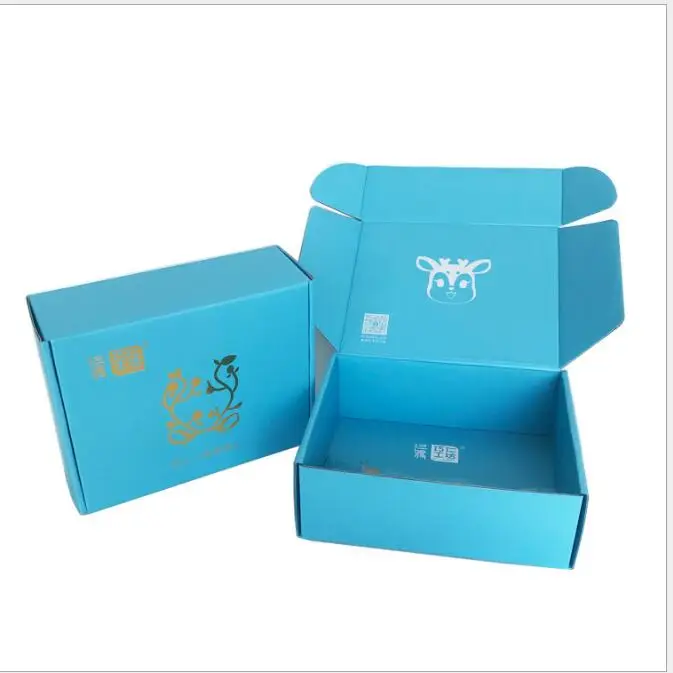 맞춤형 종이 상자 선물 상자 가방, 골판지 배송 우편함, 인쇄 로고 포장 의류 셔츠 상자, 100PCs/로트