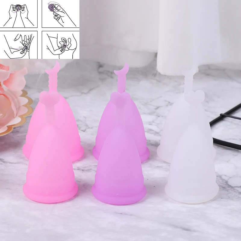 1Pcs Medical Grade Silicone Menstrual Cup Feminine Hygiene Reusable Women Health Period Cup Menstrual Lady Cup 3 Sizes