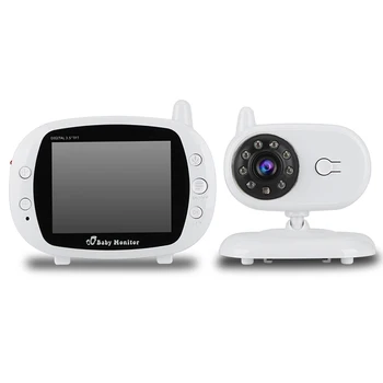

Portable Baby Monitor 3.5 inch LCD Color Screen Wireless Baby Monitor Audio Video Intercom Lullaby Nanny Baby Security Camera