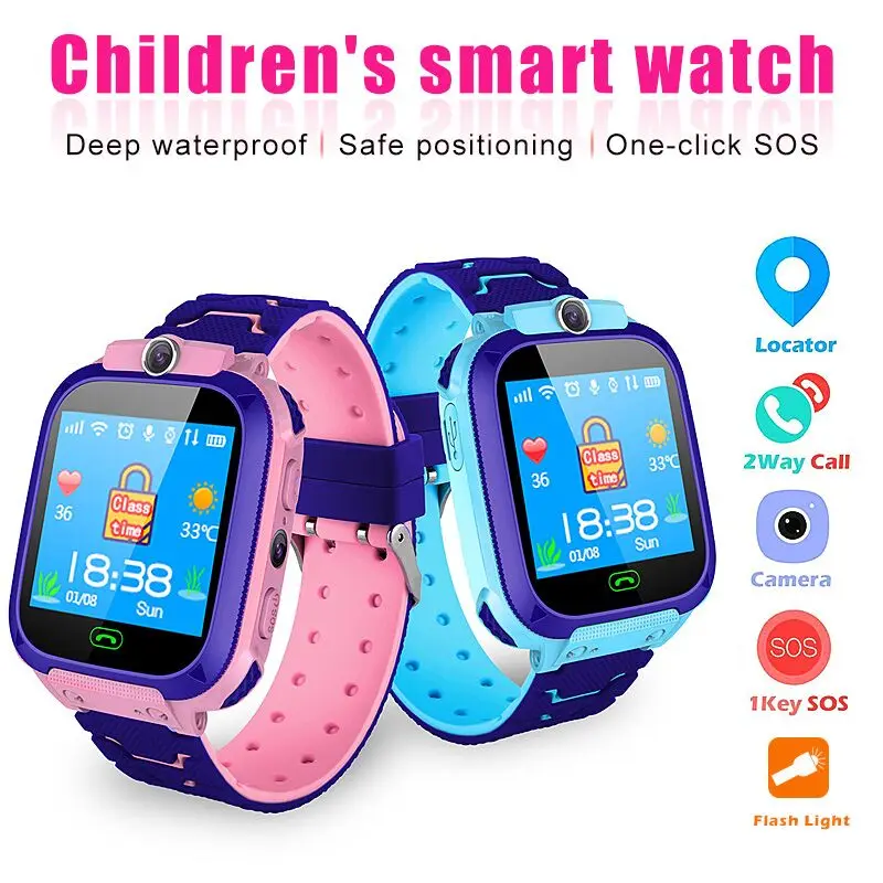 

Anti-Lost S9 Child Smart Watch Safe LBS Positioning SIM Card Clock Call Location Tracker Camera Kids Smartwatch PK Q528 Q50 Q90