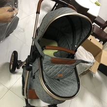 Cochecito de bebé 3 en 1 de paisaje alto, carrito reclinable, plegable, para recién nacido, novedad de 2021