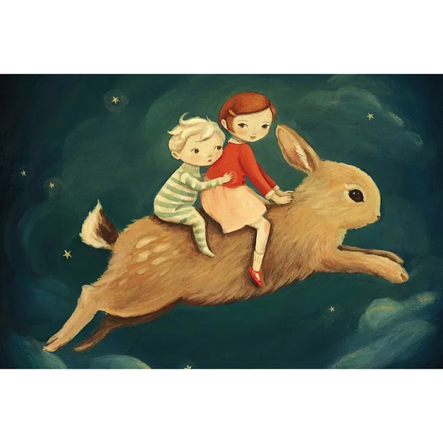 

5D DIY Diamond Painting Cross Stitch Crafts "Cartoon Kids & Animal Dreamer" Diamond Embroidery Rhinestones Decor Mosaic Gift GT