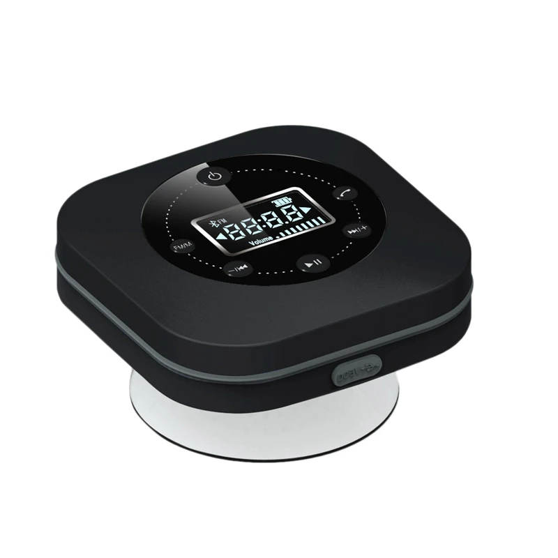 HOTT S603 Ванная комната Водонепроницаемый Bluetooth динамик присоска FM радио часы