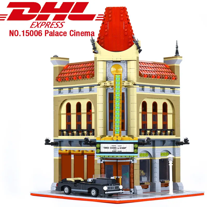 DHL 15001 15003 15008 городская улица совместима с 10251 10185 зеленая Бакалея модель строительные блоки кирпичи детские игрушки Chritmast подарок - Цвет: 15006-2354PCS