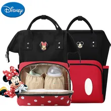 DISNEY Baby сумка модная в горошек для мам сумка для подгузников для малышей Органайзер большой емкости Детские сумки для уход за ребенком для мамы