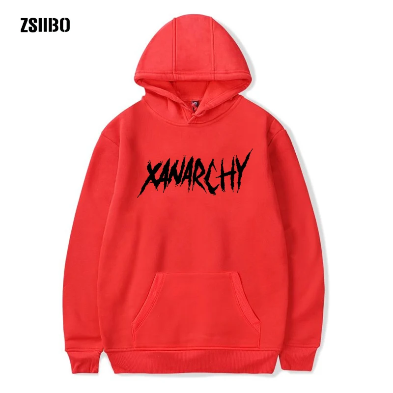 Lil xan xanarchia толстовки для мужчин и свитшоты Осень Хип Хоп Мужчин s пуловер худи Харадзюку модная уличная женская одежда DIYWGWY06