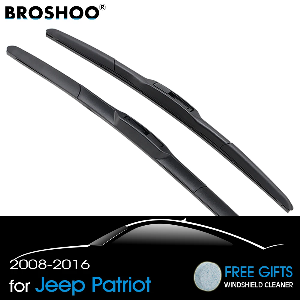 BROSHOO Car Windshield Wiper Blade Rubber 21"&21" For Jeep Patriot 2008