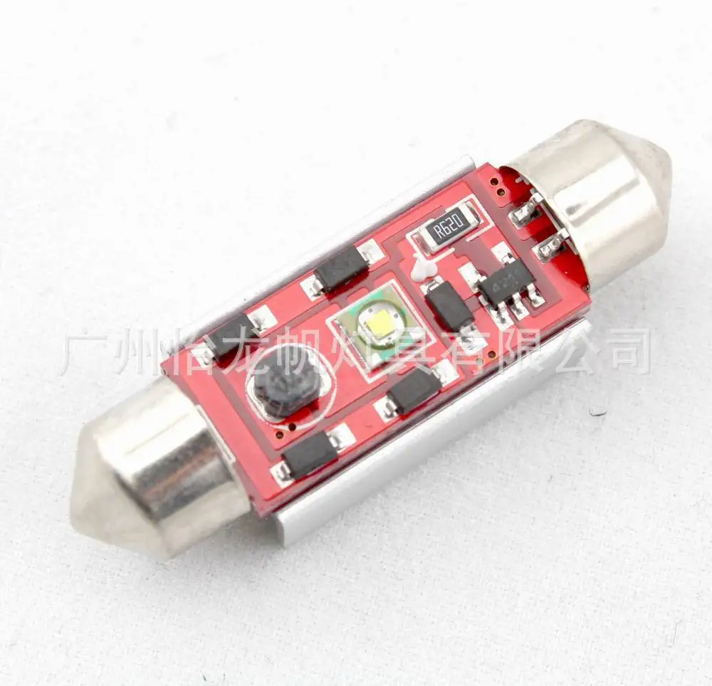 

Festoon Cree Double-Pointed Decoding Reading Instrument License Plate Light 5WCANBUS Lights LED Twin Lights