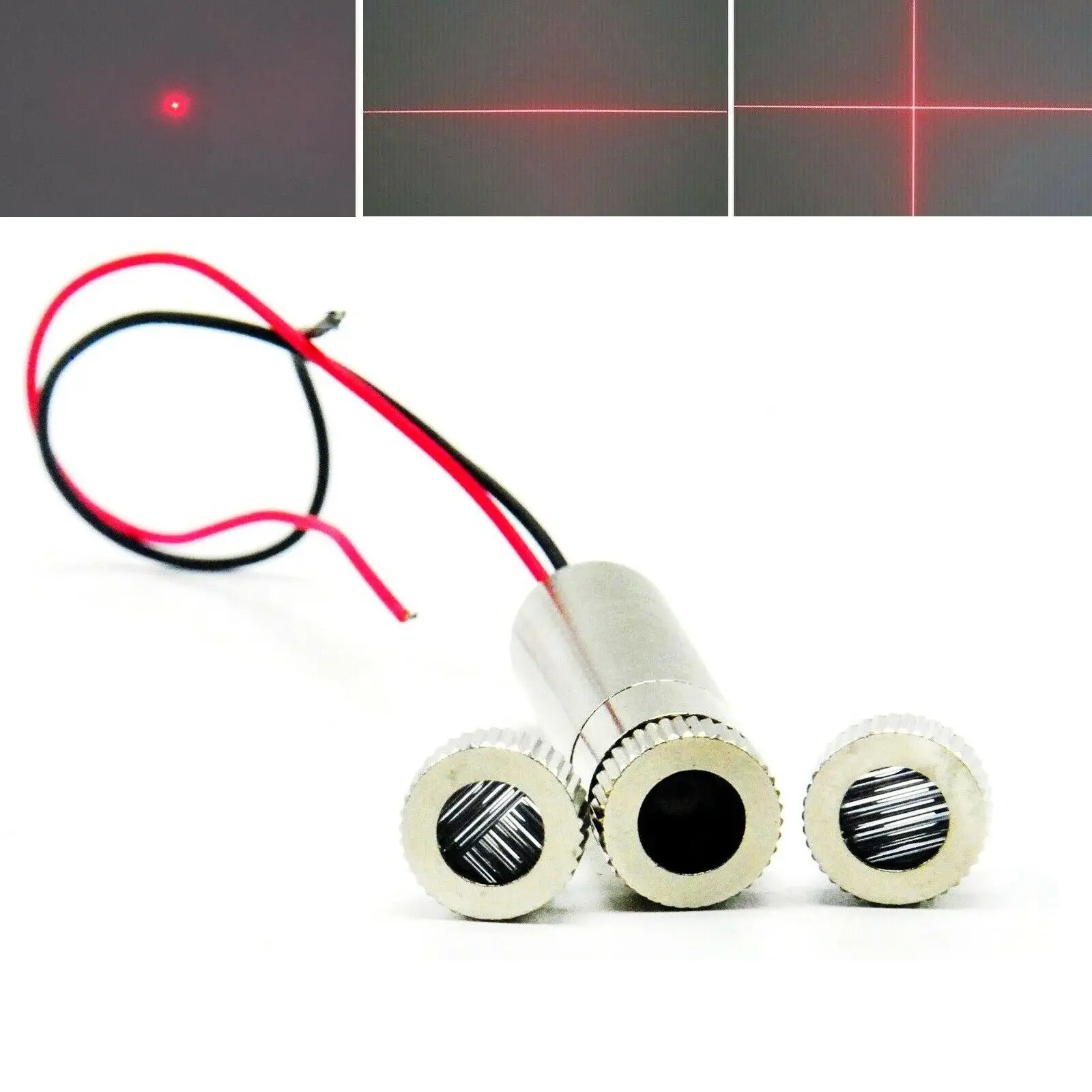 Modulo Diodo Laser Focalizzabile 650Nm 50Mw Red Dot/Line/Cross Light 12X45Mm
