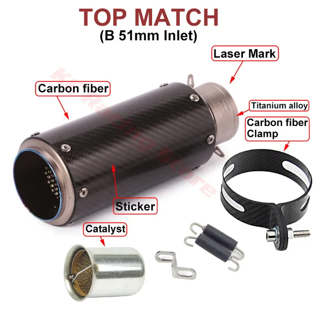 汎用サイレンサー 100Φ×400mm 差込径 60.5Φ用 バイクマフラー チタン