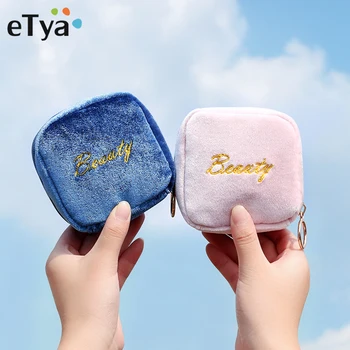 

eTya Girls Plush Coin Purse Women Zipper Change Purse Wallet Fashion Female Ladies Cosmetic Coin Card Holder Small Wallets Pouch