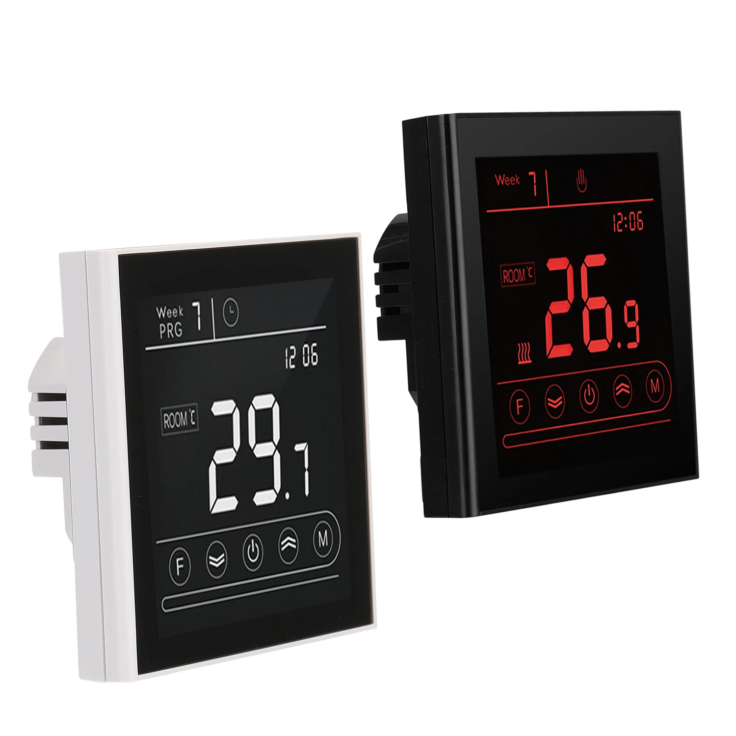 V70.03H Электрический нагревательный термостат wifi Интеллектуальный сенсорный ЖК-экран регулятор температуры приложение дистанционное управление
