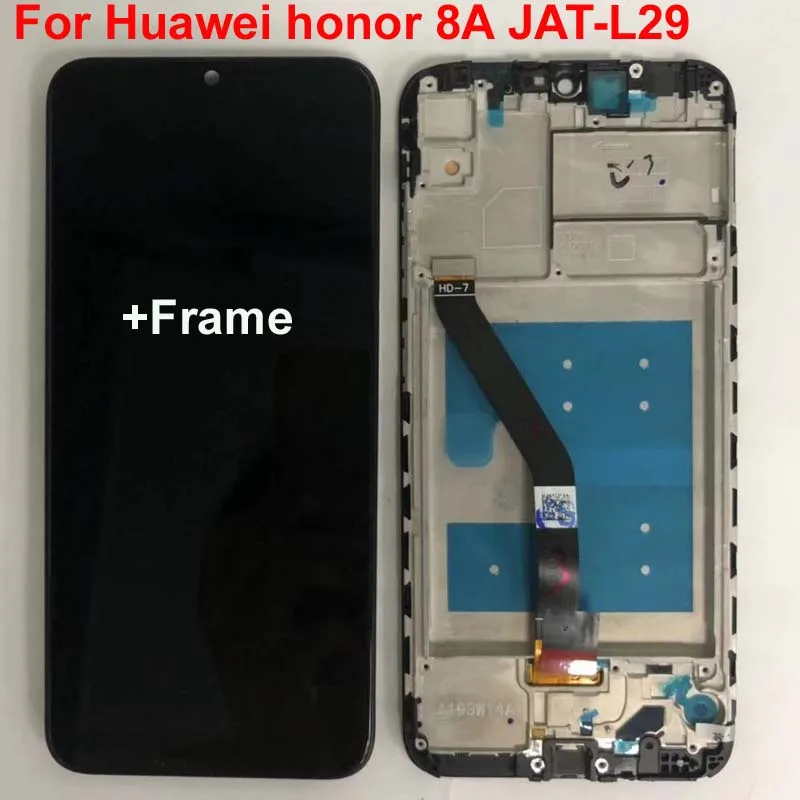 

6.09'' Original New LCD Screen For Huawei Honor 8A JAT-L29 LCD Display Touch Screen Digitizer Assembly+Frame+tools+glassfilm