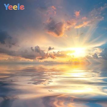 

Yeele Cloudy Sky Sea Sunset Scenic Photography Backgrounds Customized Digital Nature Photographic Backdrops For Photo Studio