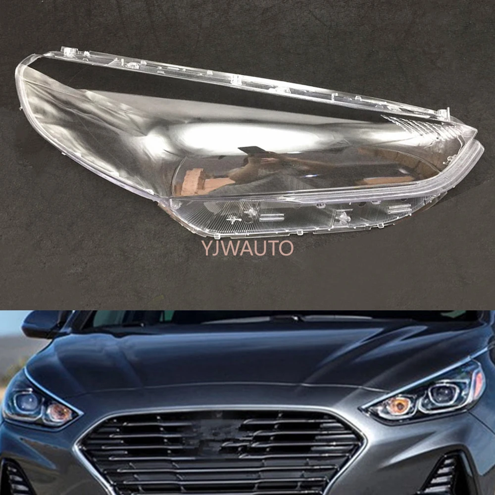 For Hyundai Sonata 2015-17 Replace Left Side Transparent headlight cover PC+Glue