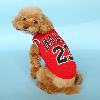

Spring Autumn Pet Dog Clothes Dogs Shirt Dog Basketball Uniform Puppy Pet Clothing for Small Dogs Costume Chihuahua Ropa Perro