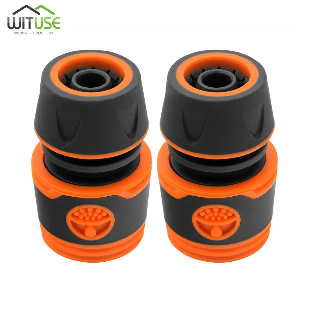 

2pcs Quick Durable Water Sprinkle 1/2" Water Hose Connector Pipe Adaptor Water Tap Hose Pipe Fitting Set Connector