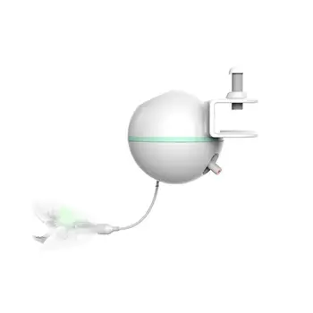 

Electric Cat Chase Toy Automatic Rotating Laser Pointer Interactive Feather Toy