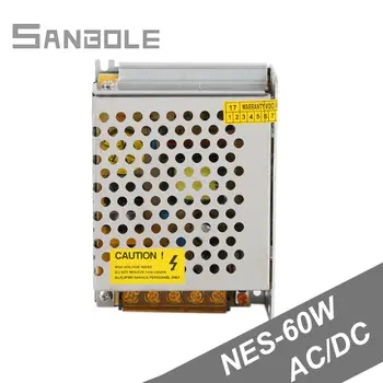 

NES-60-24 Switching Power Supply DC24V Small Volume Automation Equipment Metal Shell 60W 12V5A/24V2.5A