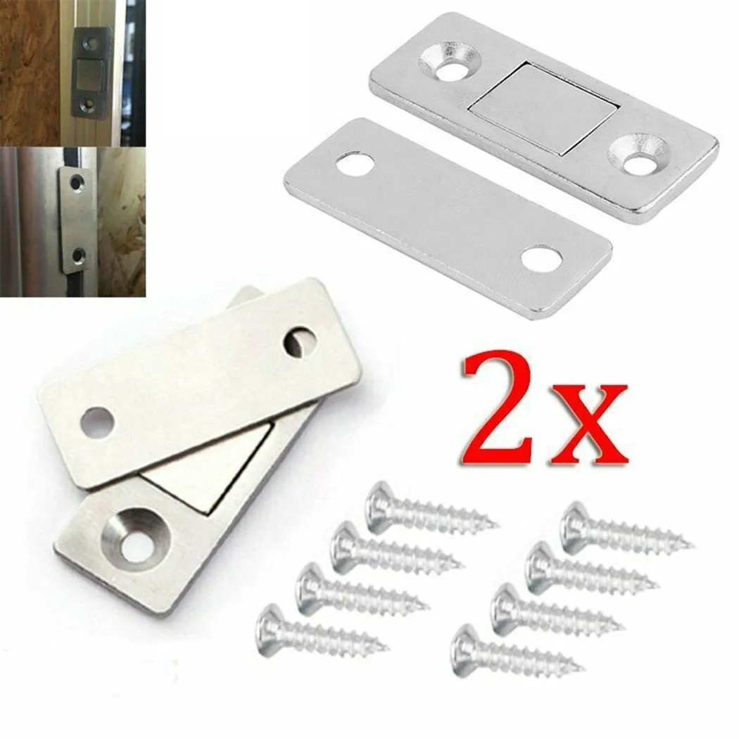2pcs/set Strong Door Closer Cupboard Ultra Thin Closures