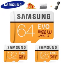 SAMSUNG карта памяти Micro SD карта, карта памяти Micro SD 32 gb 64GB 128 gb Microsd карты памяти SDHC C10 UHS-1 Макс 95 МБ/с. флэш-памяти TF карты памяти EVO SDXC 4K класса 10