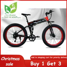 Вспомогательный пляжный Снежный велосипед, сложенный электрический велосипед, 26 дюймов, толстая шина, 4,0, 7 скоростей, 350 Вт, мощный литиевый аккумулятор, велосипед для мужчин и женщин