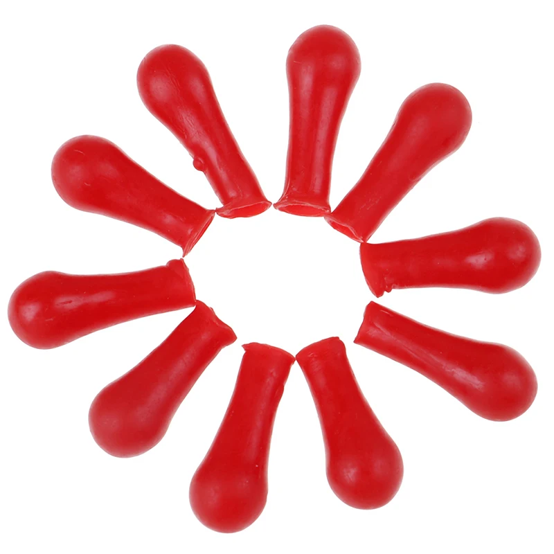10pcs Acid And Alkali Resistant Dropper Red Latex Head  Bottle Drop Latex Caps Chemistry Lab Equipment Lab Supplies
