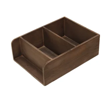 

Solid Wood Retro Desktop Sundries Collection Multi-layer Creative Makeup Table Perfume Shelf Cosmetics Collection Box