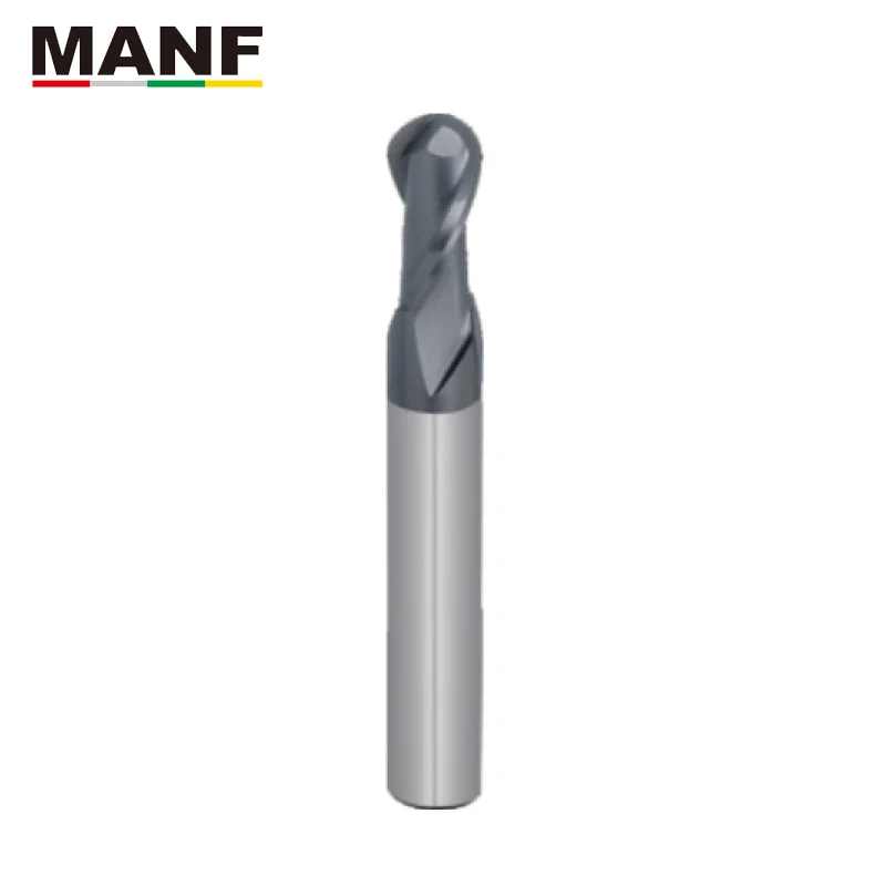 MANF 2 Флейта концевая фреза HRC65 R2mm R3mm R4mm сферические концевые фрезы Вольфрамовая
