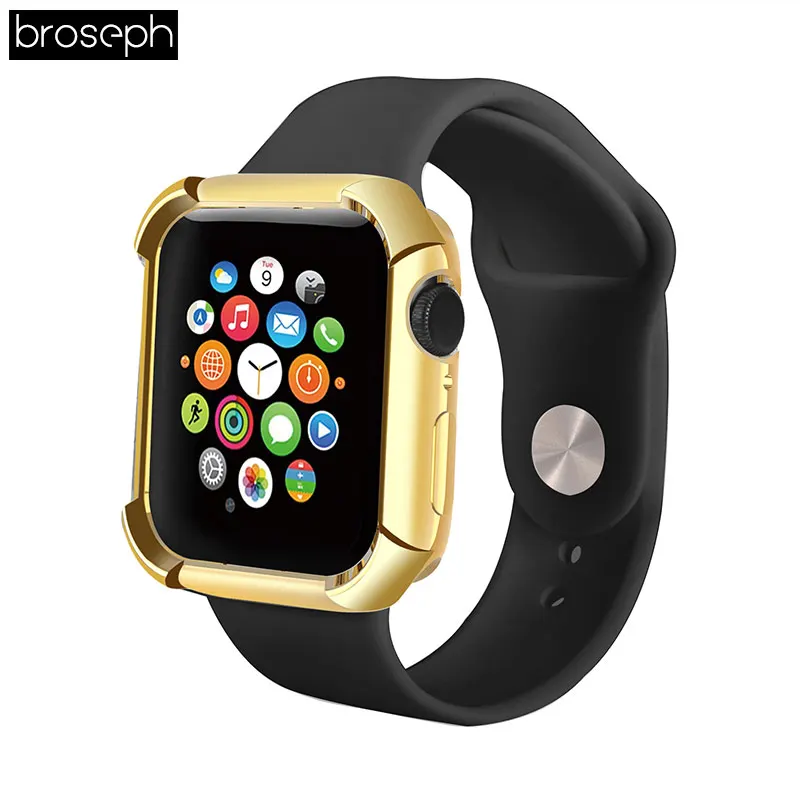 Чехол для экрана чехол для Apple Watch 4 полосы 40 мм 44 мм TPU защитная накладка Корпус рамка для iwatch 4 аксессуары для часов