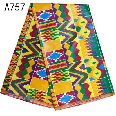 as picture Kitenge новейшая африканская парафинированная ткань набивная ткань хлопок 6 ярдов/партия, kente Вощеная африканская с принтом восковая ткань гарантия - Цвет: as picture